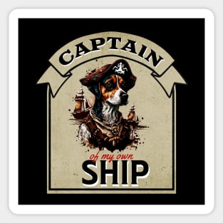 Captain of my own Ship (Dog) Sticker